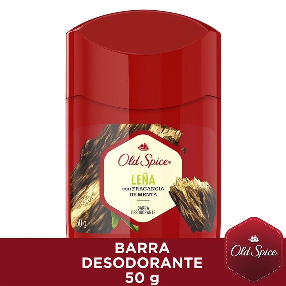 Desodorante Barra OLD SPICE para Hombre Leña Antitranspirante Barra 50gr