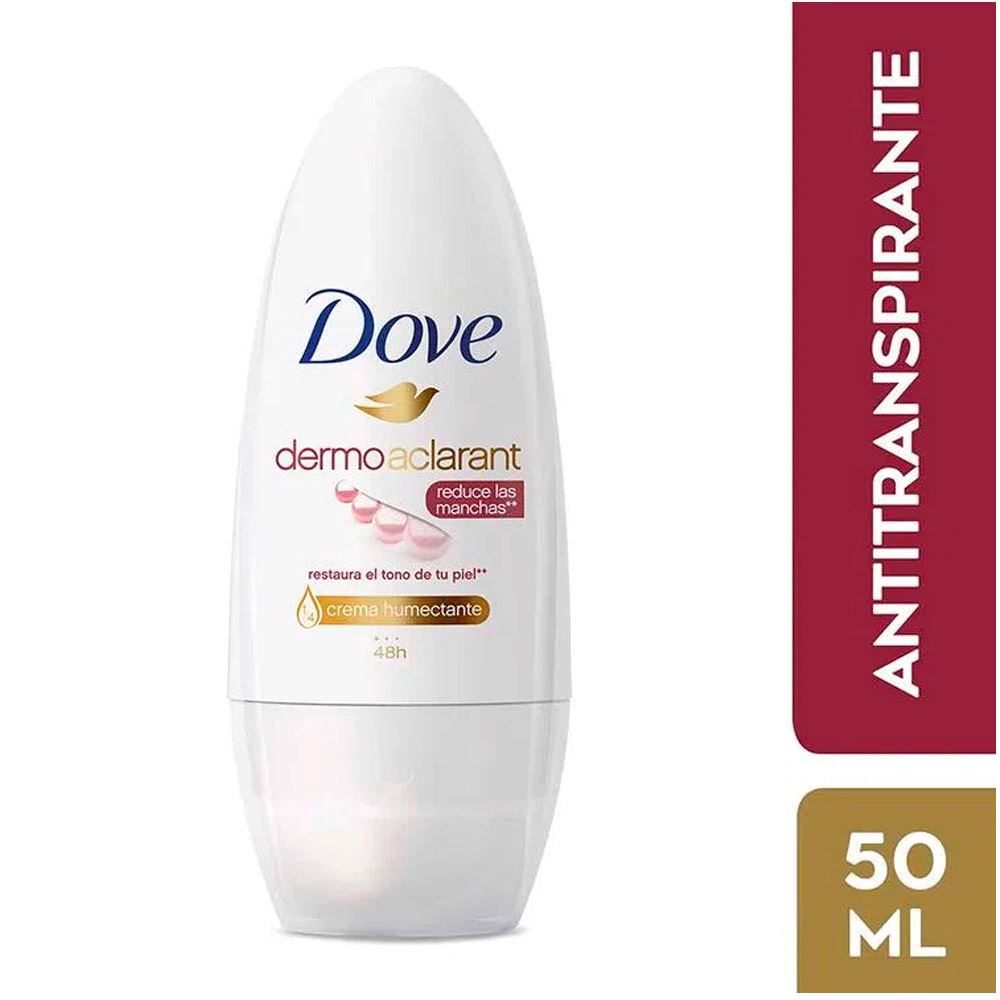 Desodorante en Roll On para Mujer DOVE Dermo Aclarant Frasco 50ml