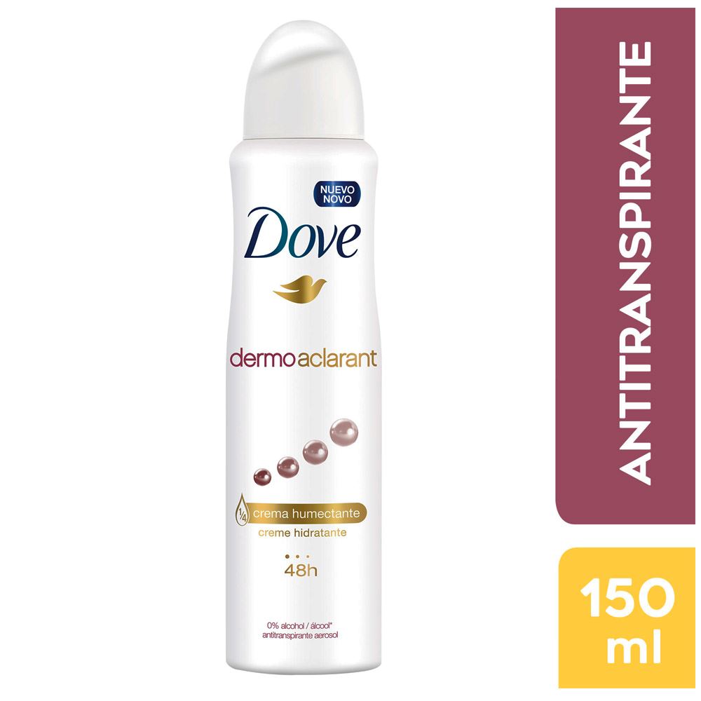 Desodorante en Aerosol para Mujer DOVE Derm Aclarant Frasco 150ml