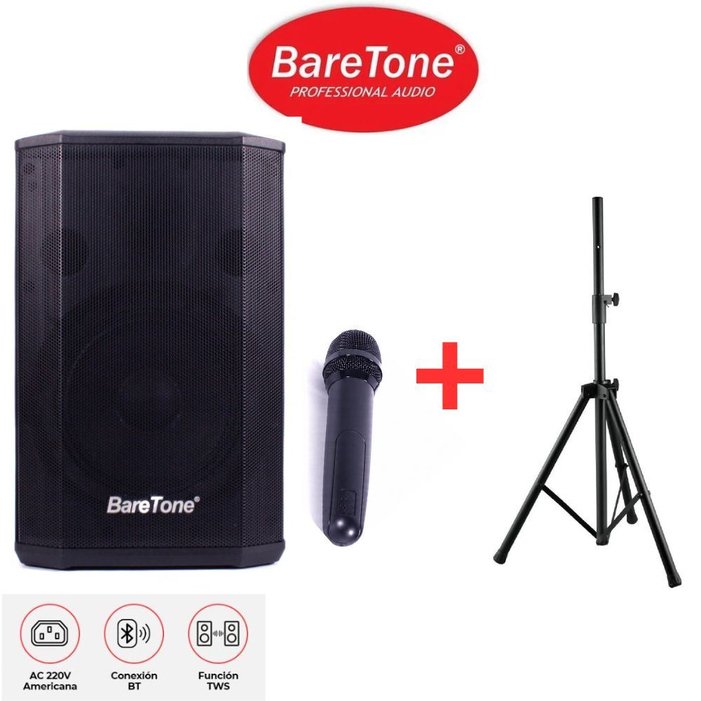 Combo Parlante profesional Baretone MAX-B8 + Soporte