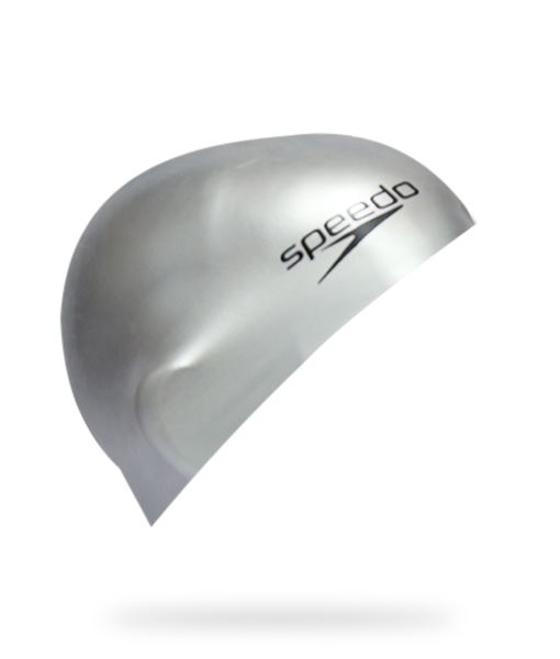 Gorro Speedo Plain Flat Plata