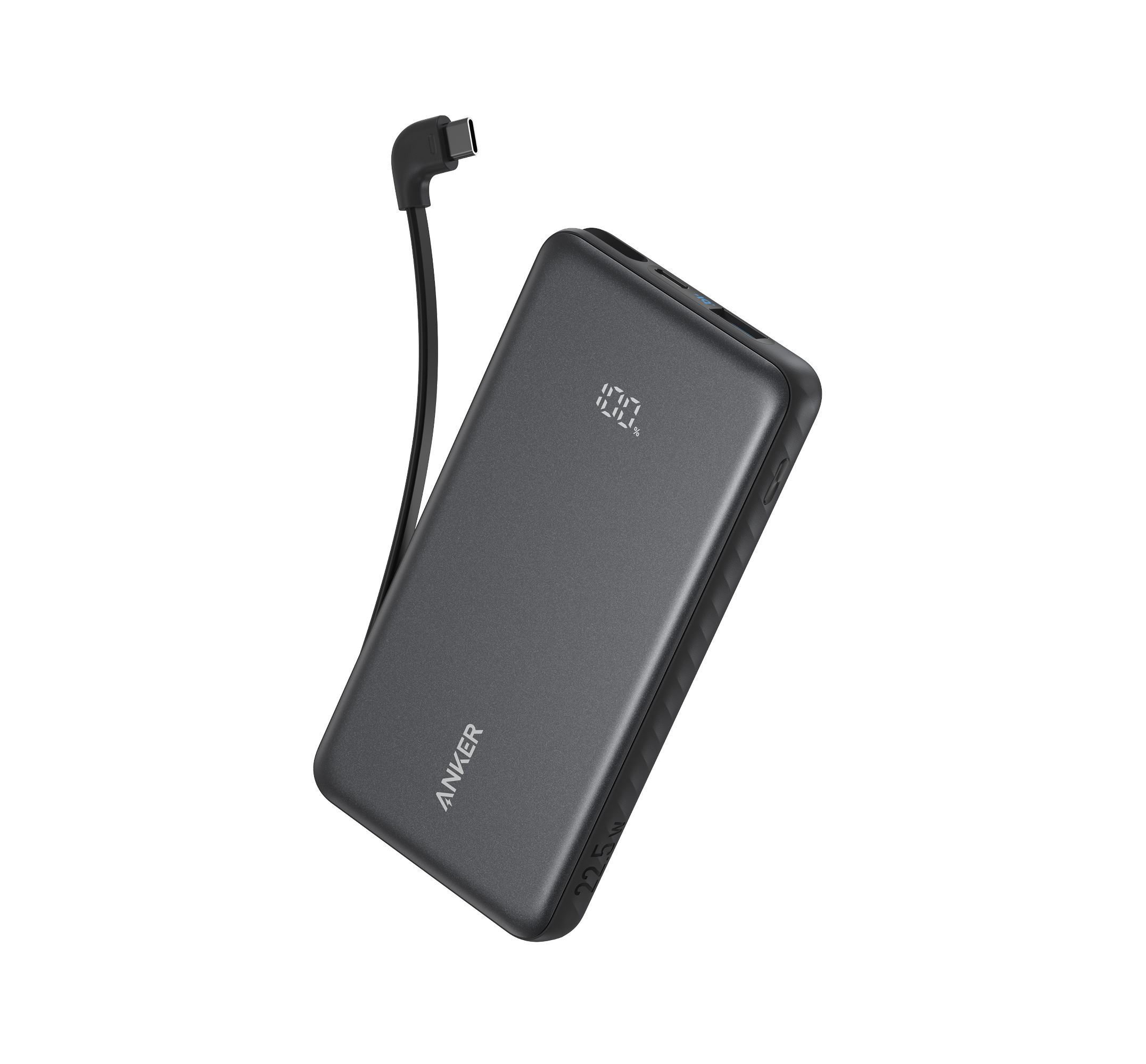 Anker Zolo Power Bank 20K 22.5W Built-In USB-C Cable H Offline UN Excl. CN Europe Black 1