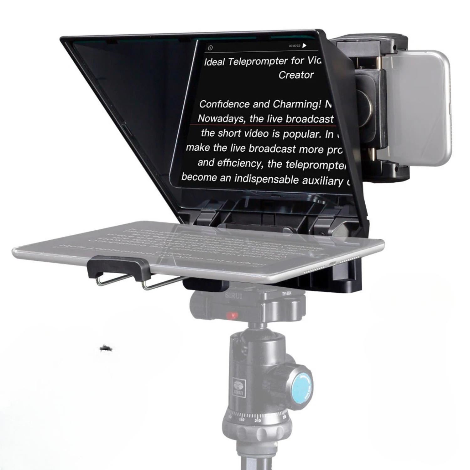 Teleprompter portátil TP2A para cámaras DSLR y celulares