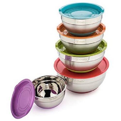 SET DE BOWL DE ACERO INOXIDABLE CON TAPA JUCHU - NS271536