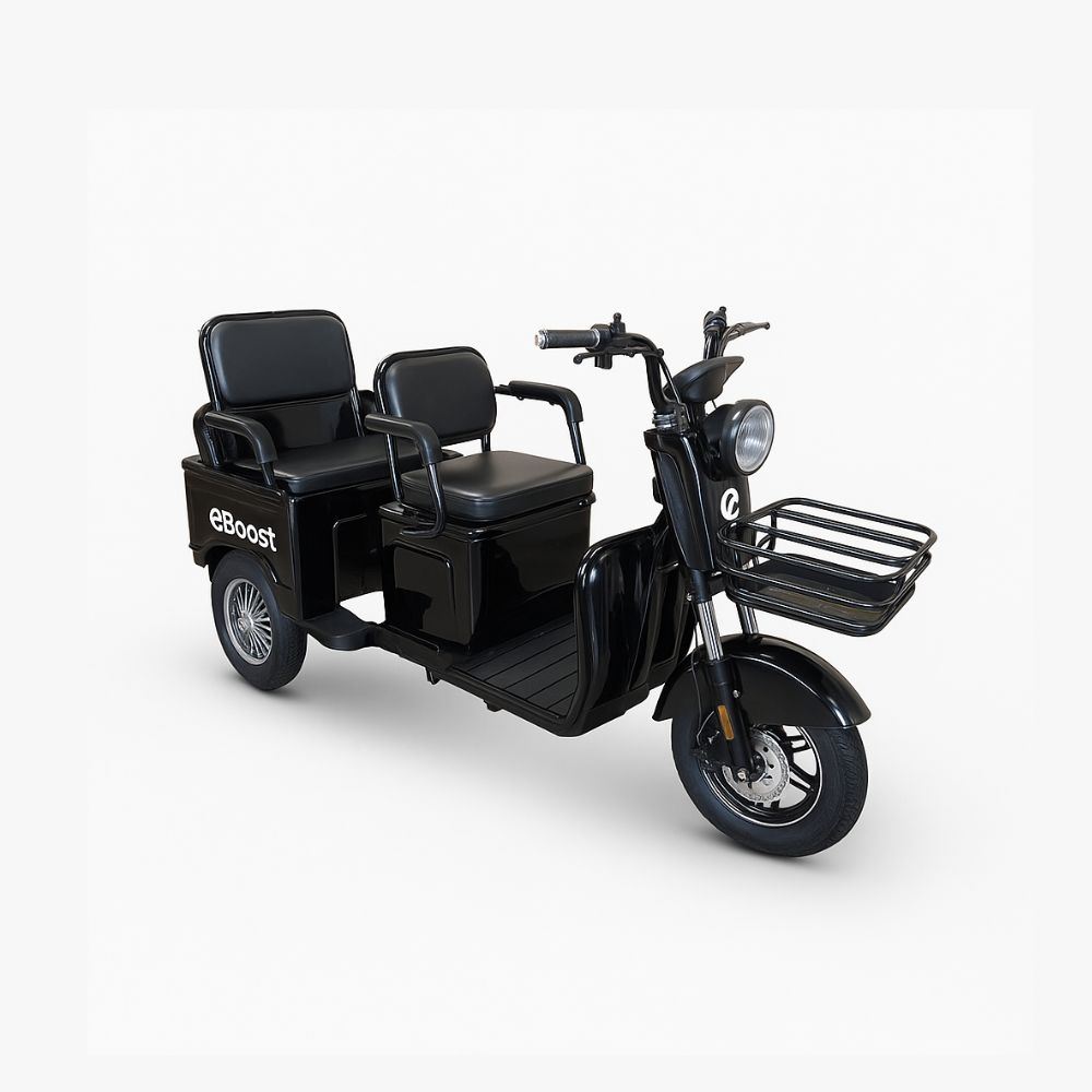 TRIMOTO ELECTRICA CARGO BIKER RUSTER NEGRO (ENTREGA INMEDIATA