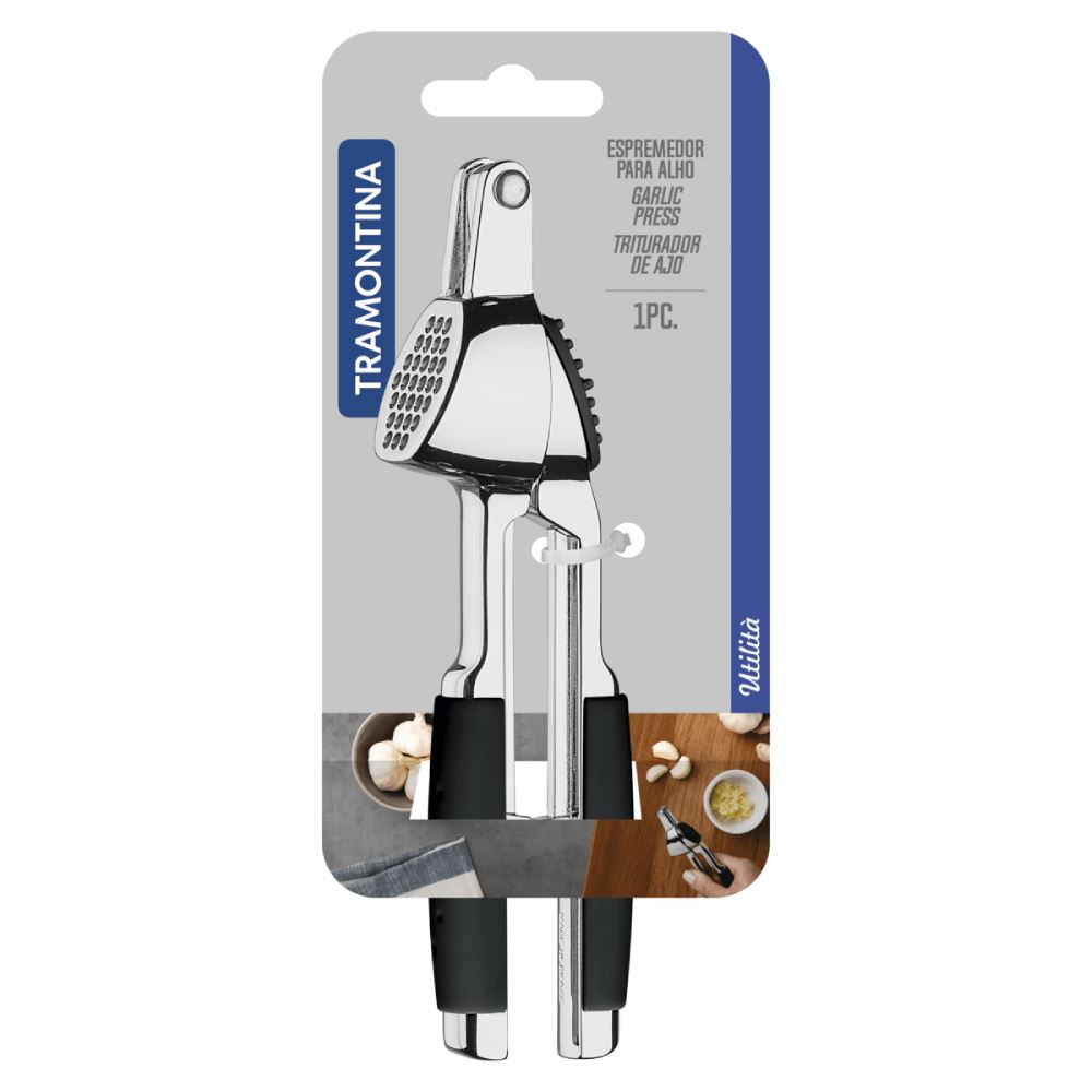 Exprimidor de Ajo Tramontina Utilitá en Zamak Cromado 25601100