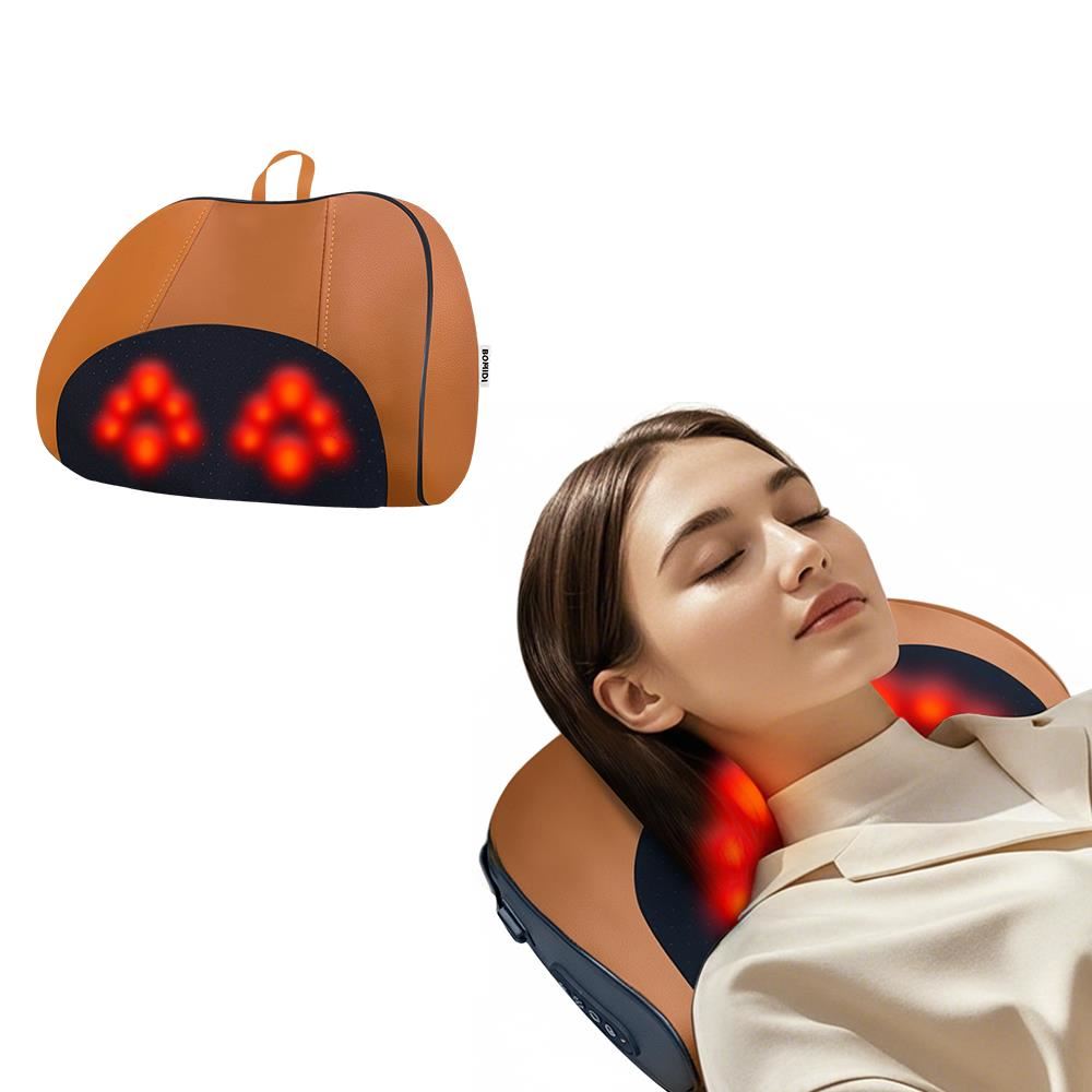 Almohada Masajeadora Inalámbrica Bomidi Naranja MP1 PRO 3D Recargáble