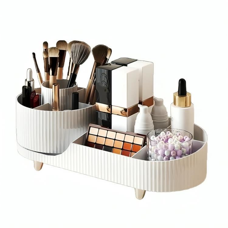 Organizador giratorio para brochas de maquillaje 9 ranuras