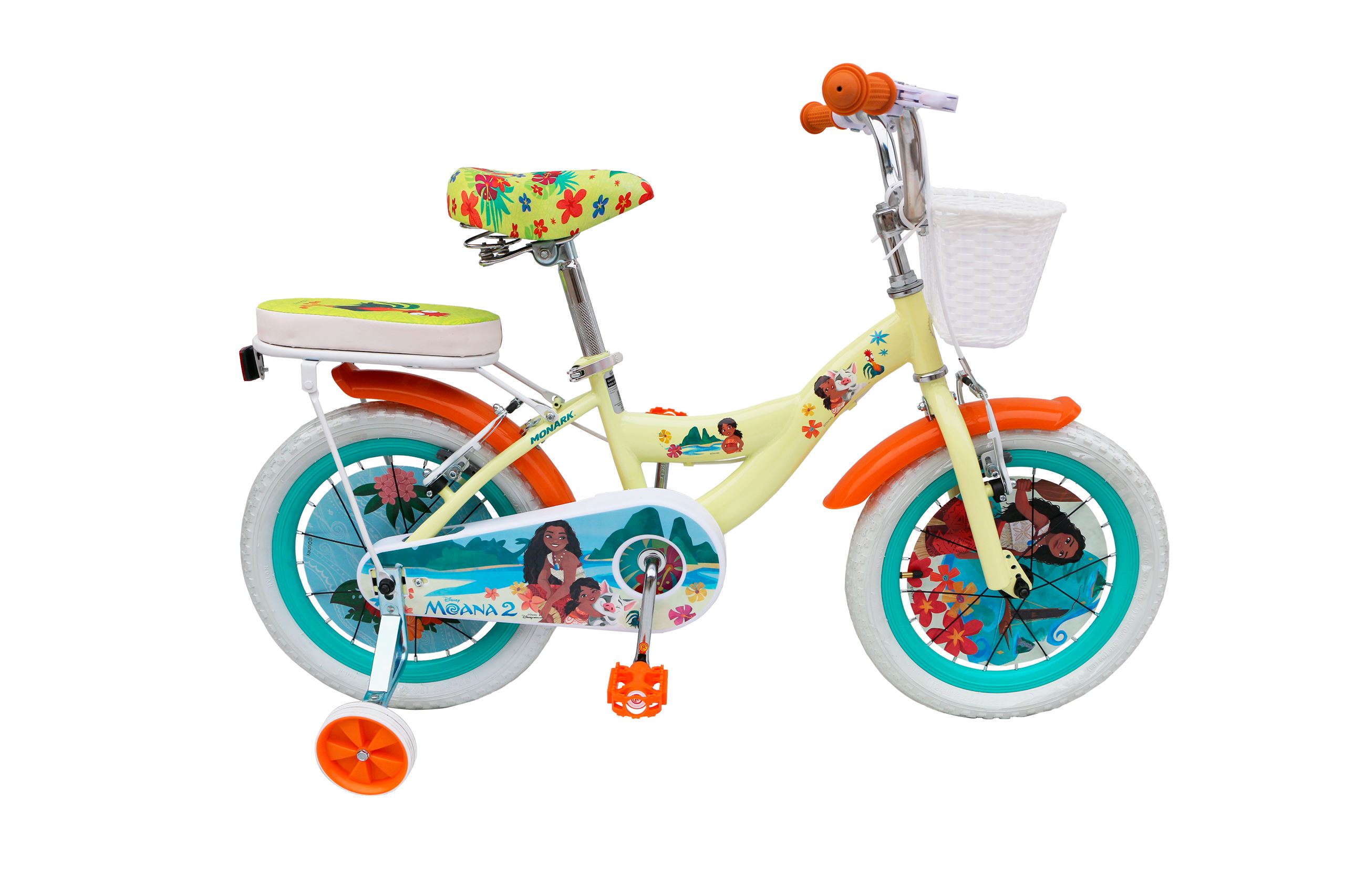 BICICLETA MONARK MOANA FLOWERS ARO 16 AMARILLO