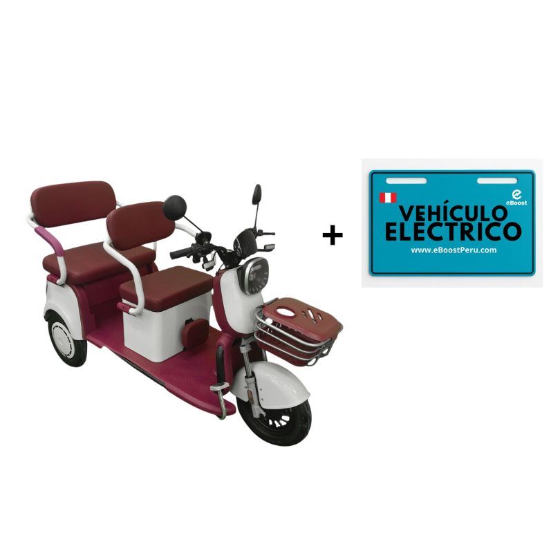 TRIMOTO ELECTRICA FAMILY PLUS COLOR VITANGE CREMA (ENTREGA INMEDIATA)