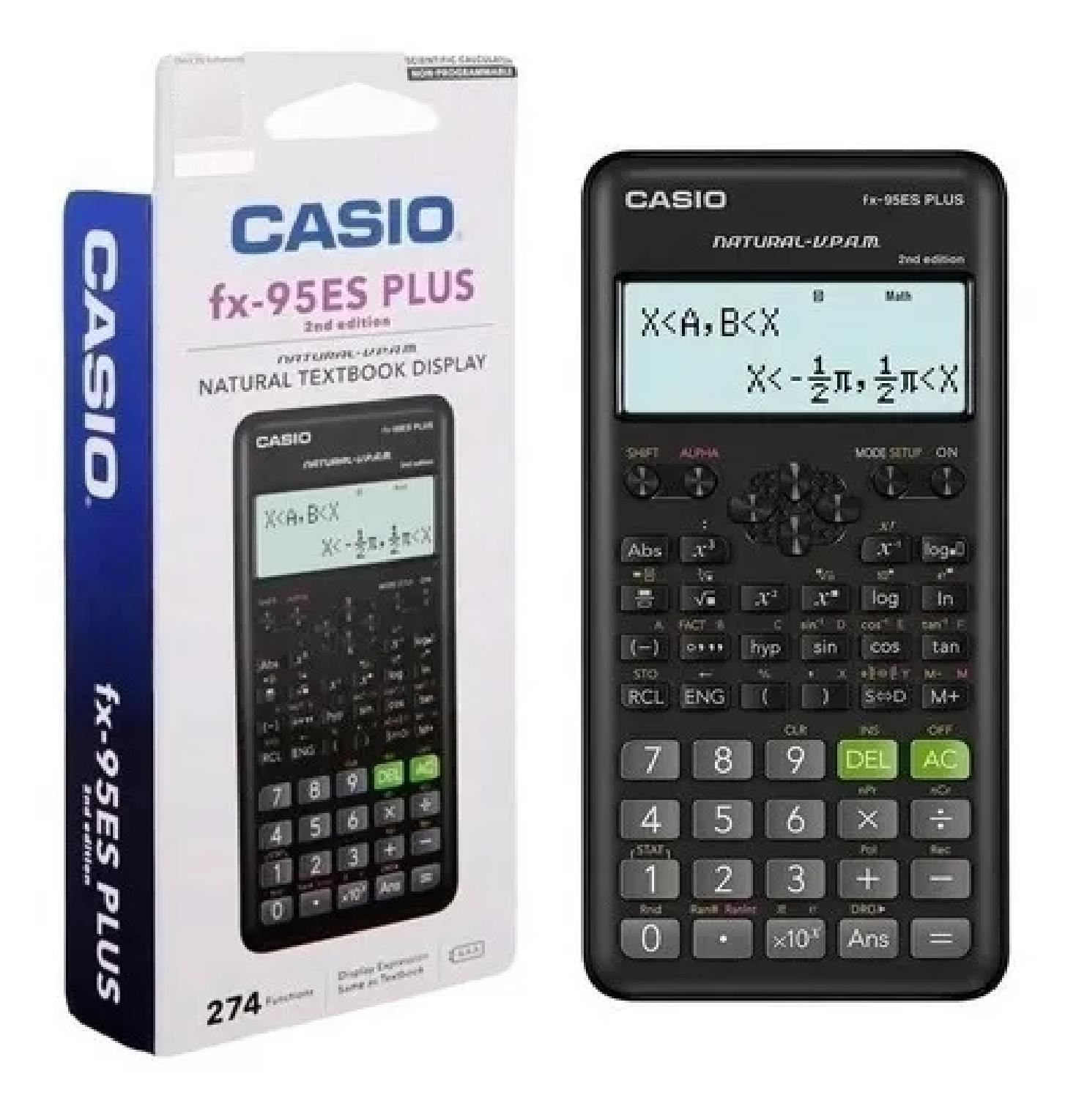 Calculadora Científica Digital Casio FX-95ES Plus-2 – Negro