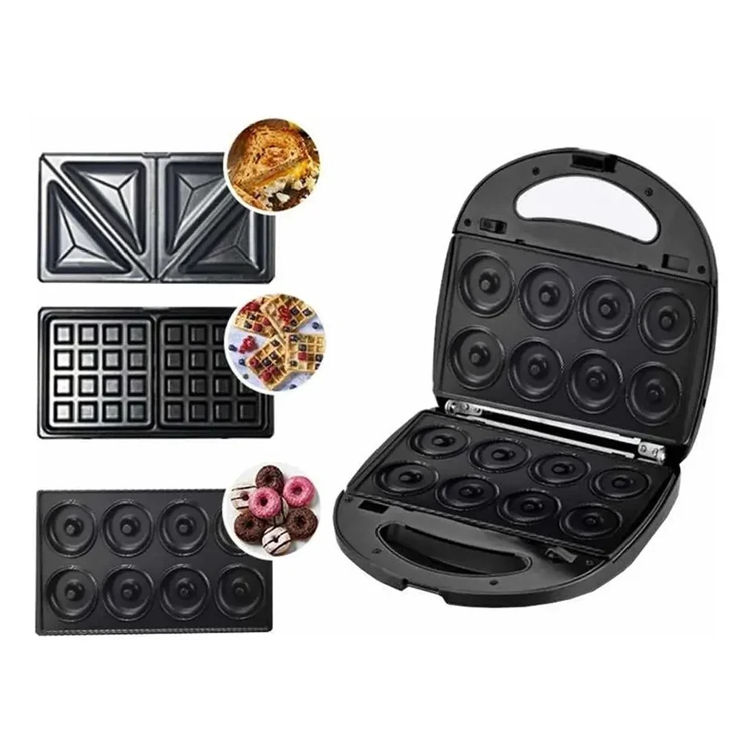 Sandwichera placas intercambiables 3 en 1 Finezza FZ - 823W3-1 850 Watts