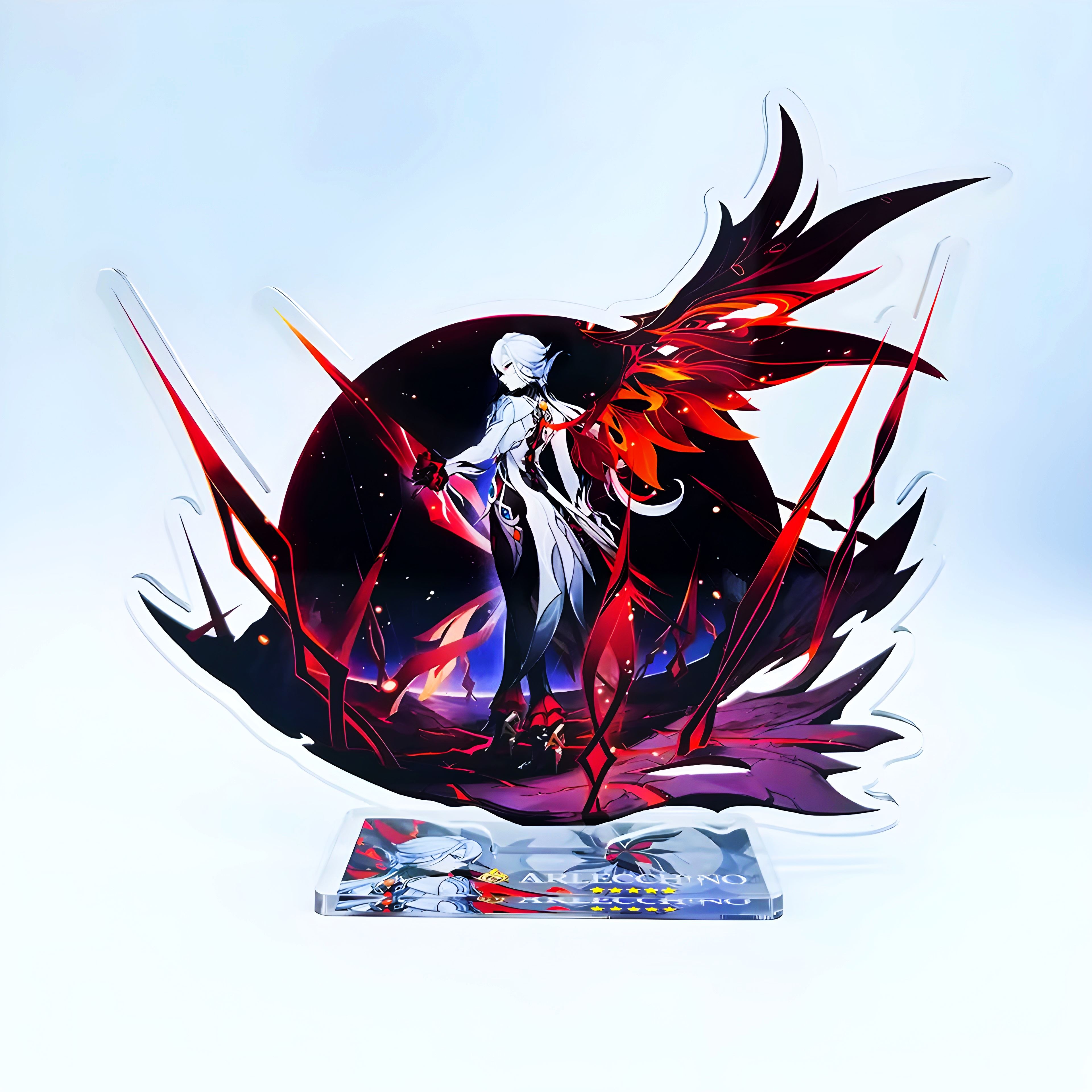 Figura Acrílica Genshin Impact Arlecchino Adorno Anime