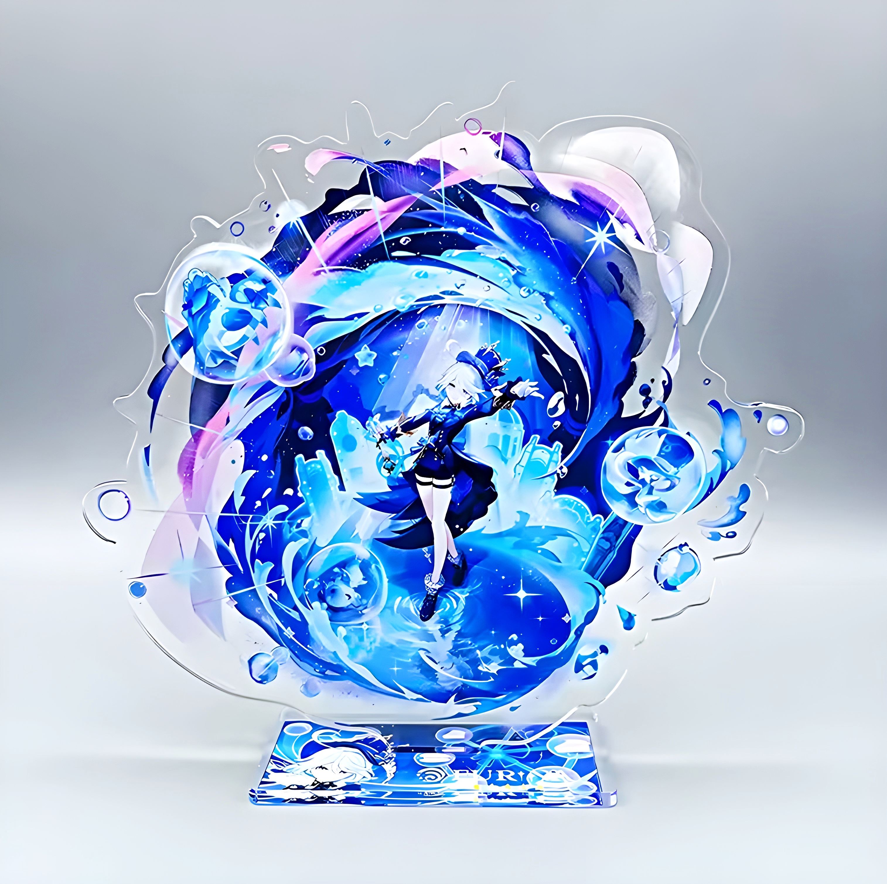 Figura Acrílica Genshin Impact Furina Adorno Anime