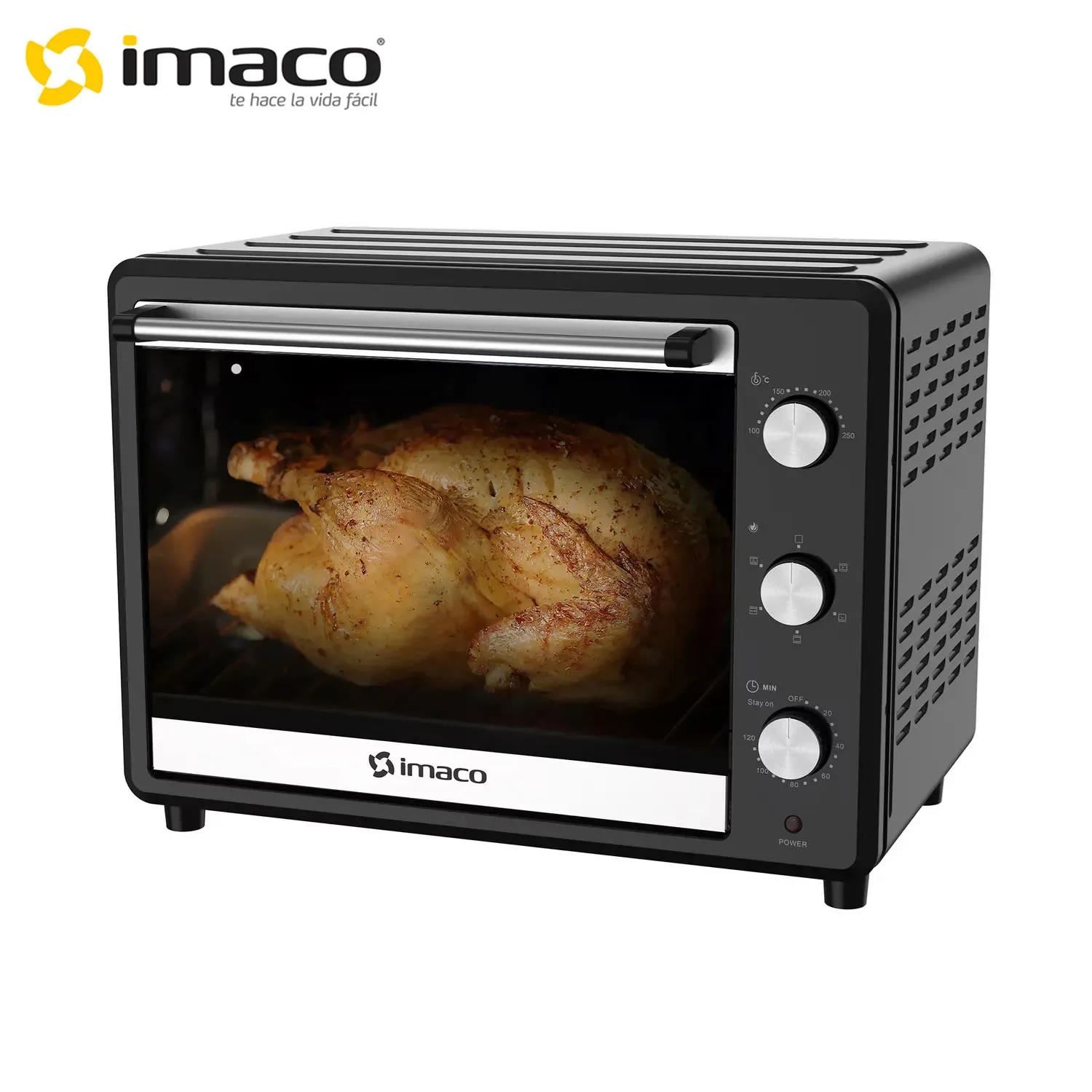 Horno Eléctrico Imaco 55L con Rosticero HEB55R – Negro