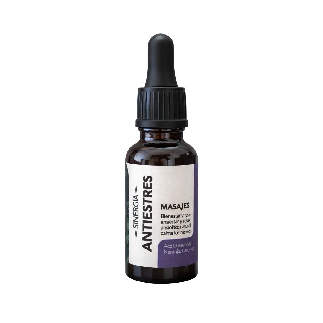 Aceite masajeador Antiestrés 20ml /Relajante/Hidratación/Bienestar Corporal