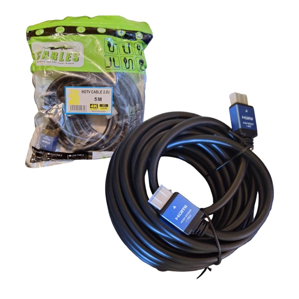 Cable Hdmi 5m 2.0v 4k Premium Alta Velocidad 3d 2160p 60hz