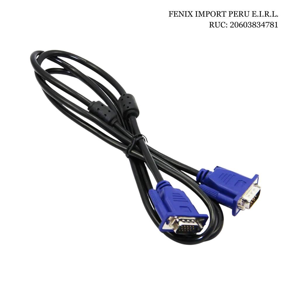 Cable Vga A Vga 1.5mt 15 Pines C Doble Filtro Macho A Macho