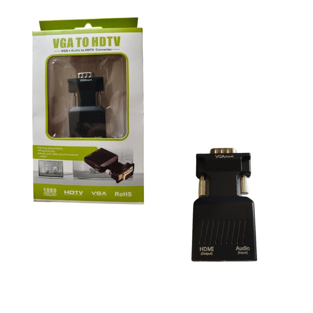 Convertidor VGA a HDMI Alta Definición con Audio