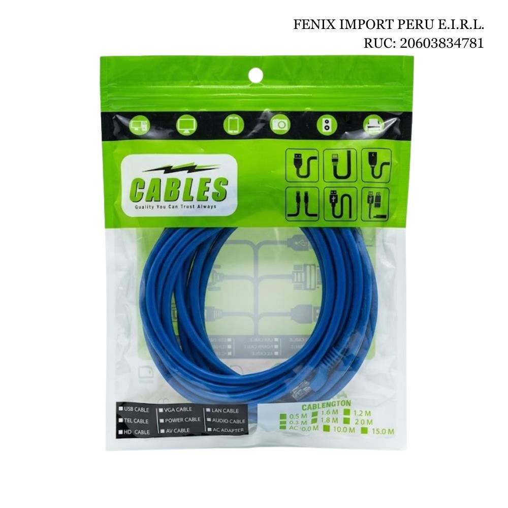 Cable de red Ethernet Cat-5E de 5 metros