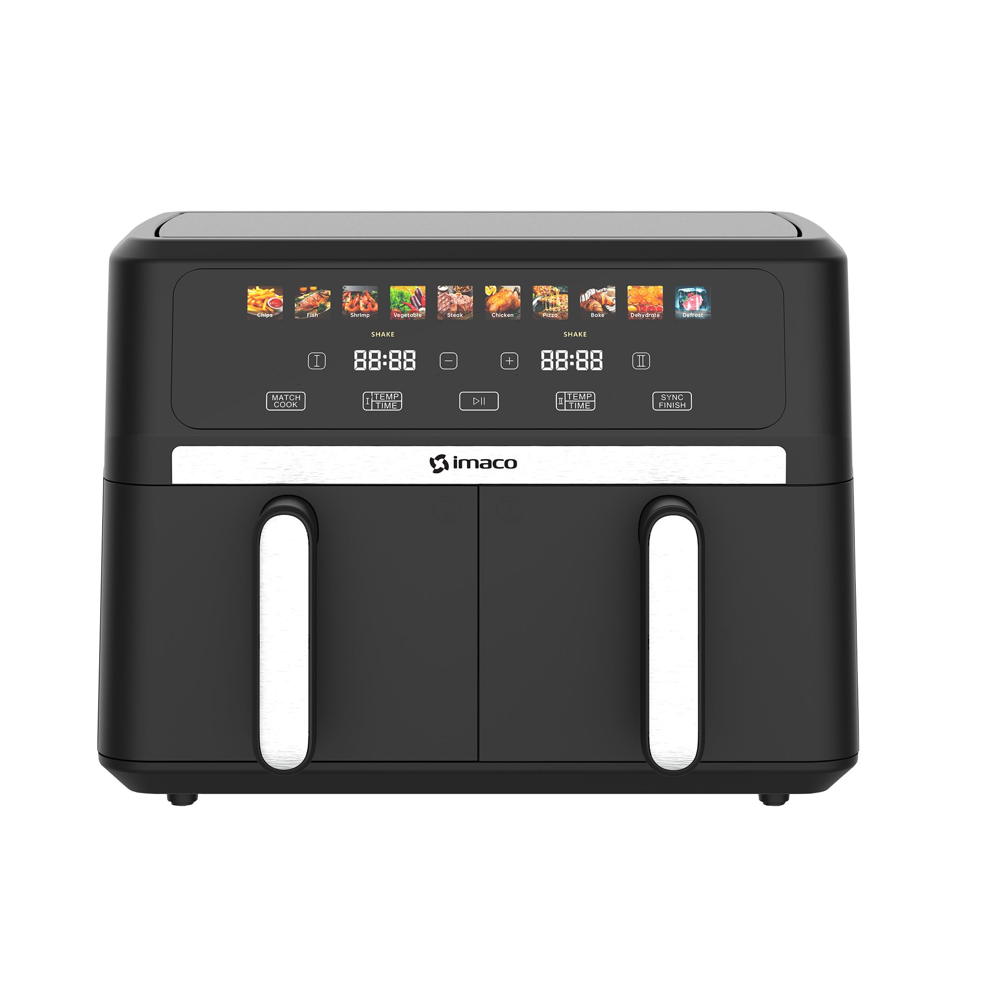 FREIDORA DE AIRE IMACO AF1790D 9L DOBLE DIGITAL XXL