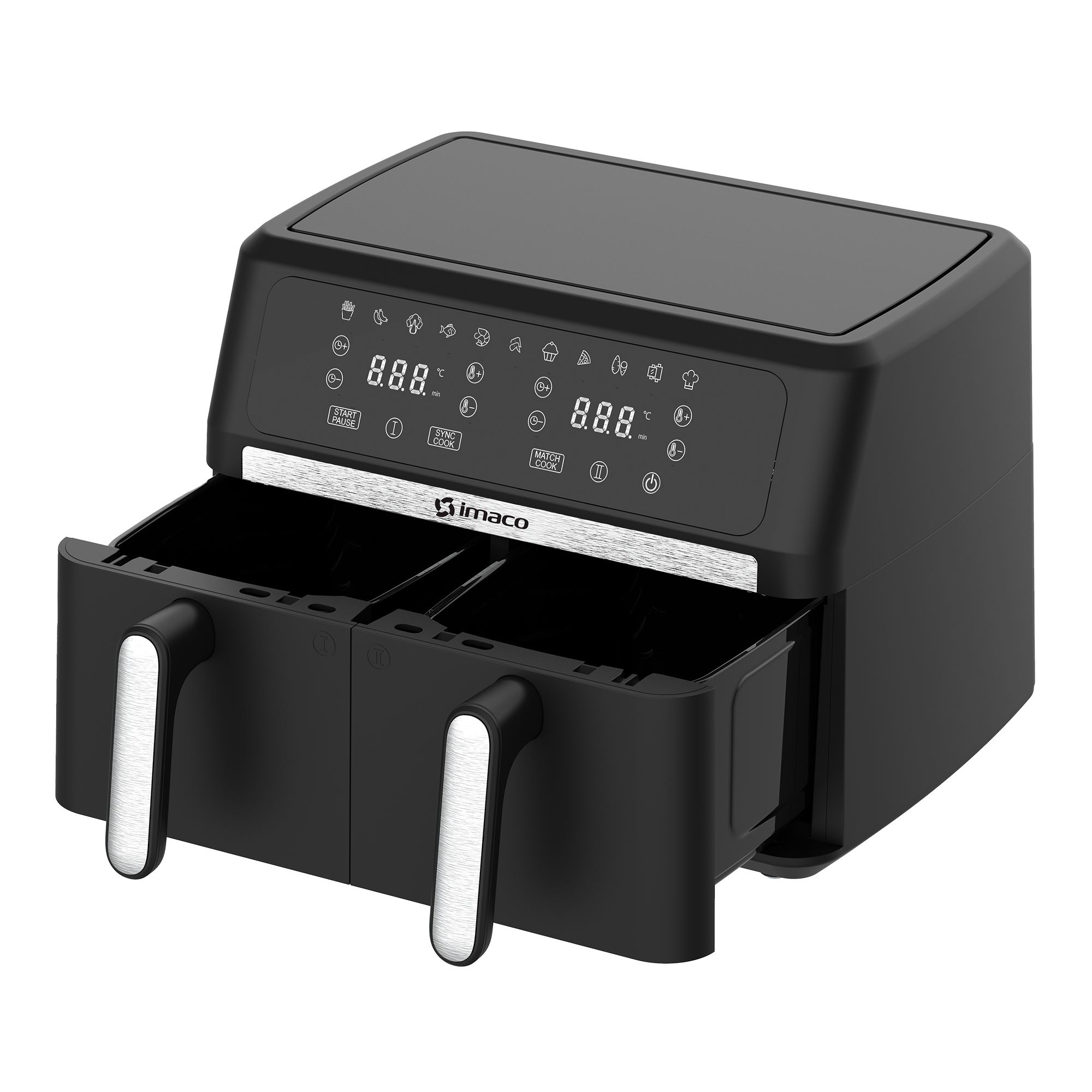 FREIDORA DE AIRE 9 LITROS DOBLE DIGITAL XXL IMACO AF1790D