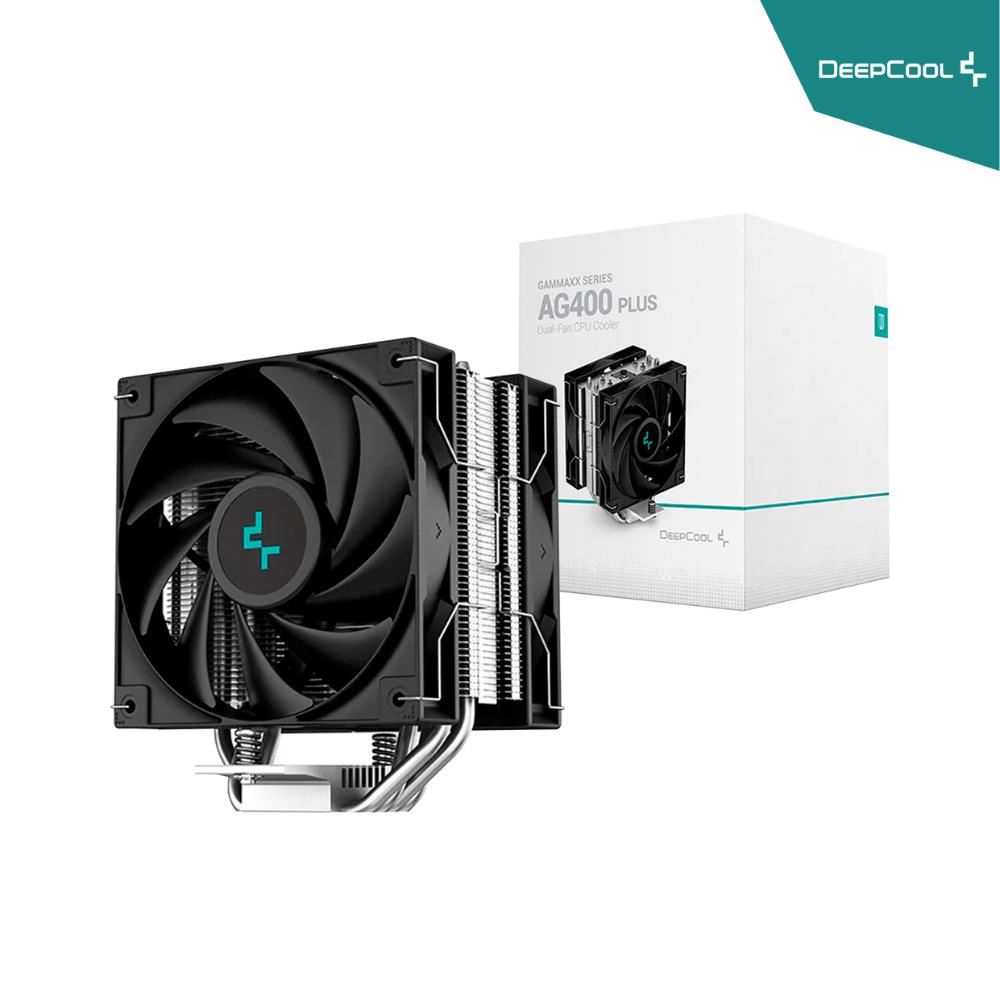 COOLER DE PROCESADOR DEEPCOOL AG400 PLUS Intel LGA1700/1200/1151/1150/1155 - AMD AM5/AM4
