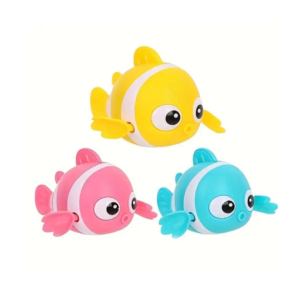 Pack de 3 peces payaso para bañera a cuerda