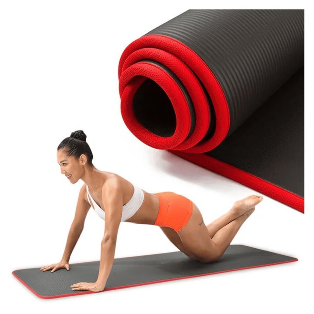 Mat de Yoga Premium Reforzado Colchoneta deportiva Alpha Gym  10mm Espesor