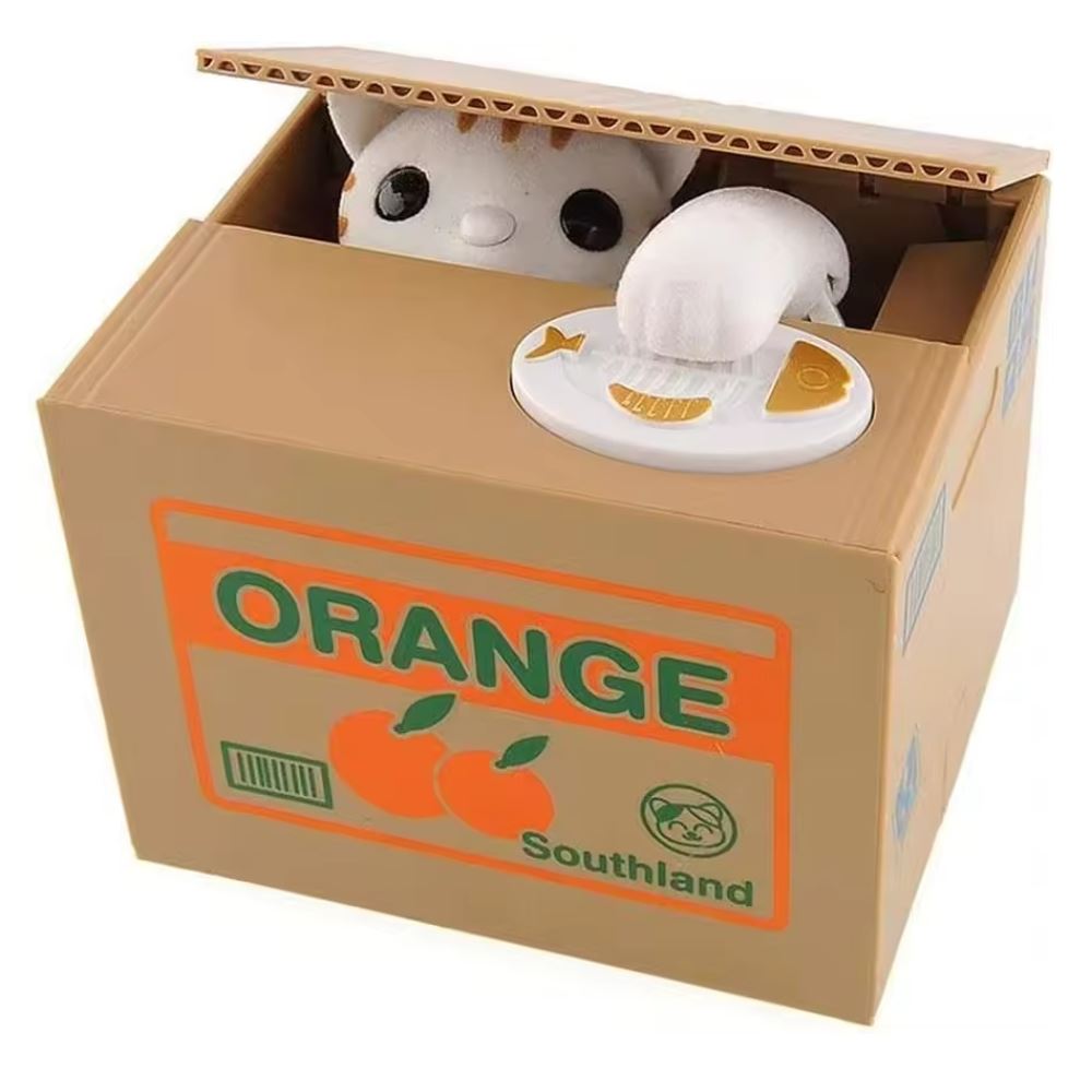 Alcancía Automática Roba Monedas Interactiva- Gatito