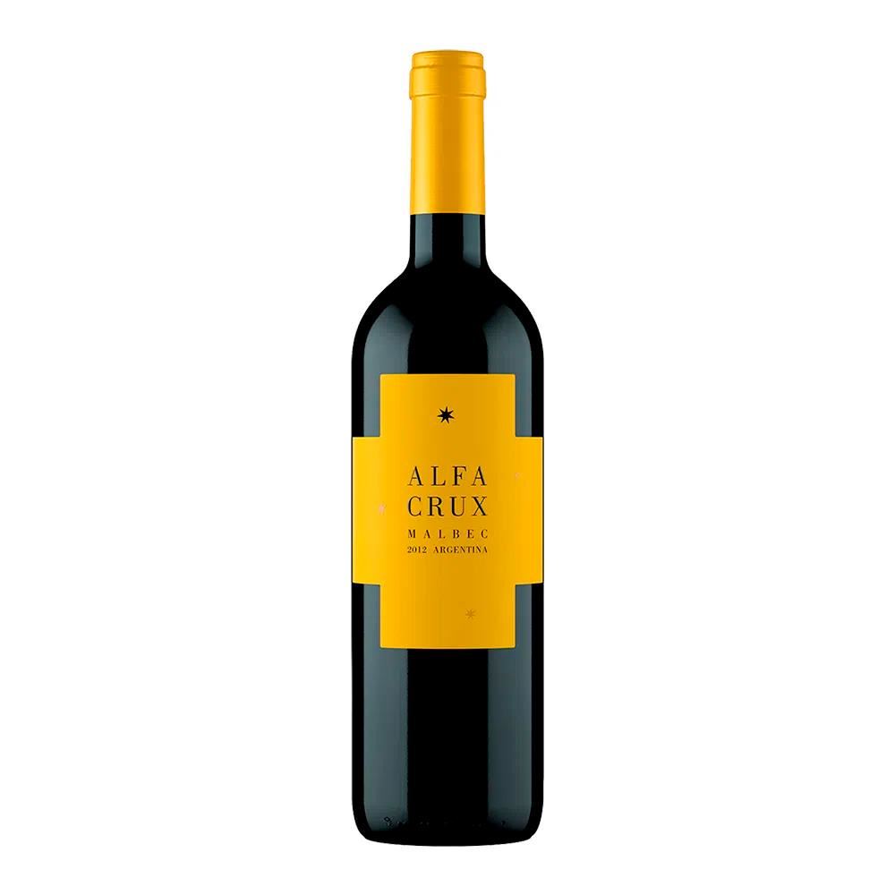 Vino tinto Alfa Crux malbec. Argentina