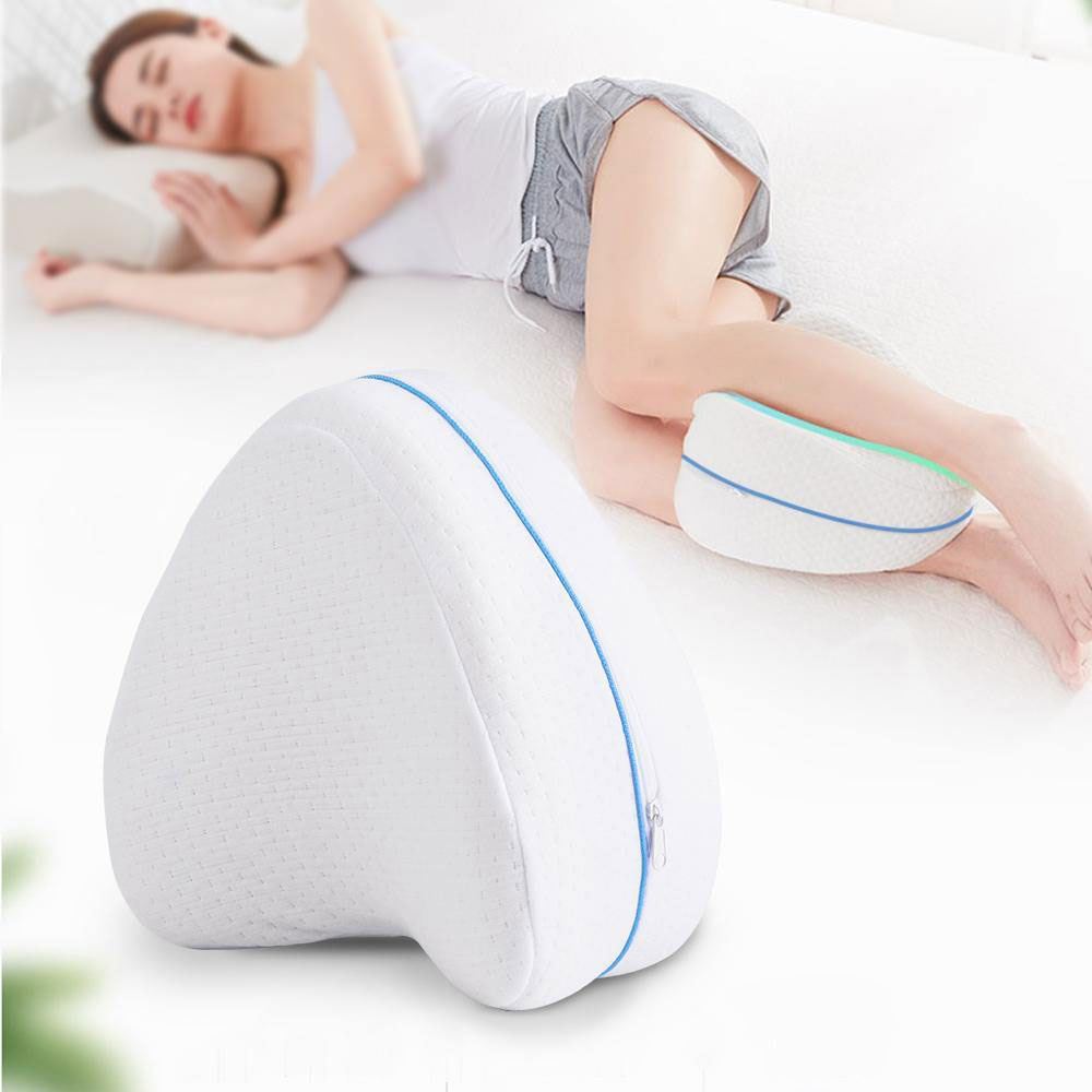 Almohada inflable portátil para pies, cojín de apoyo para rodillas, con  bomba de inflado, para dormir