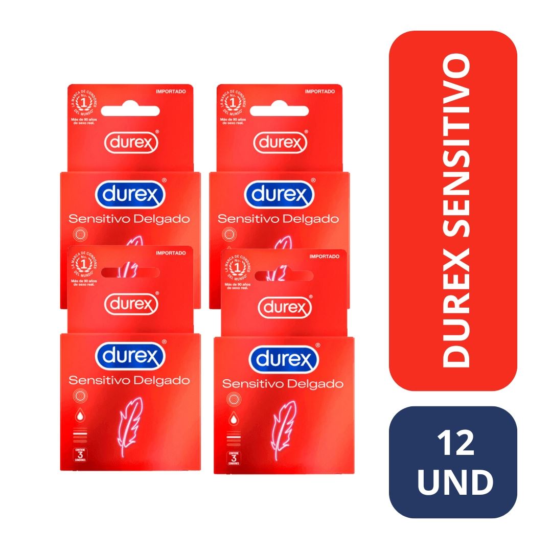 PHARMAN - DUREX SENSITIVO ULTRA DELGADO - PACK 12 CONDONES | Juntoz