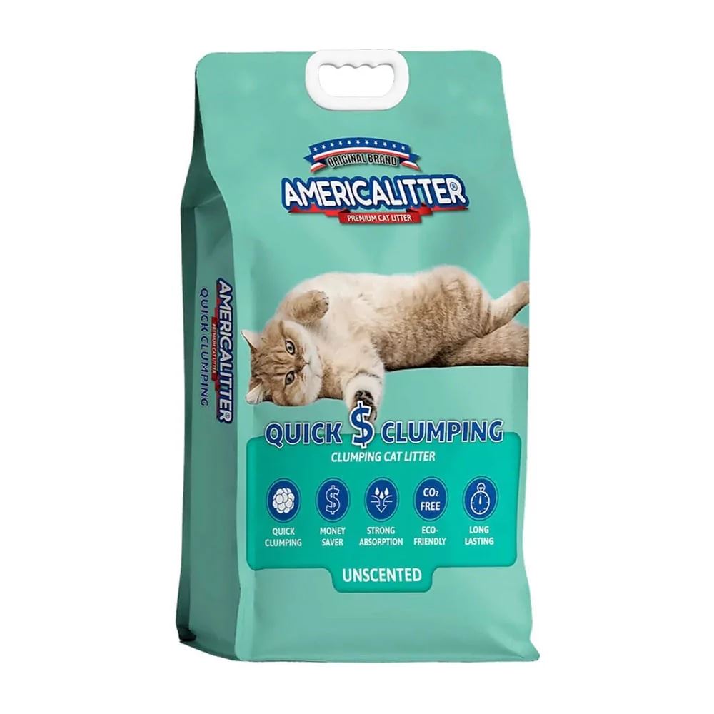Arena para Gato America Litter Quick Clumping Sin Aroma 15Kg