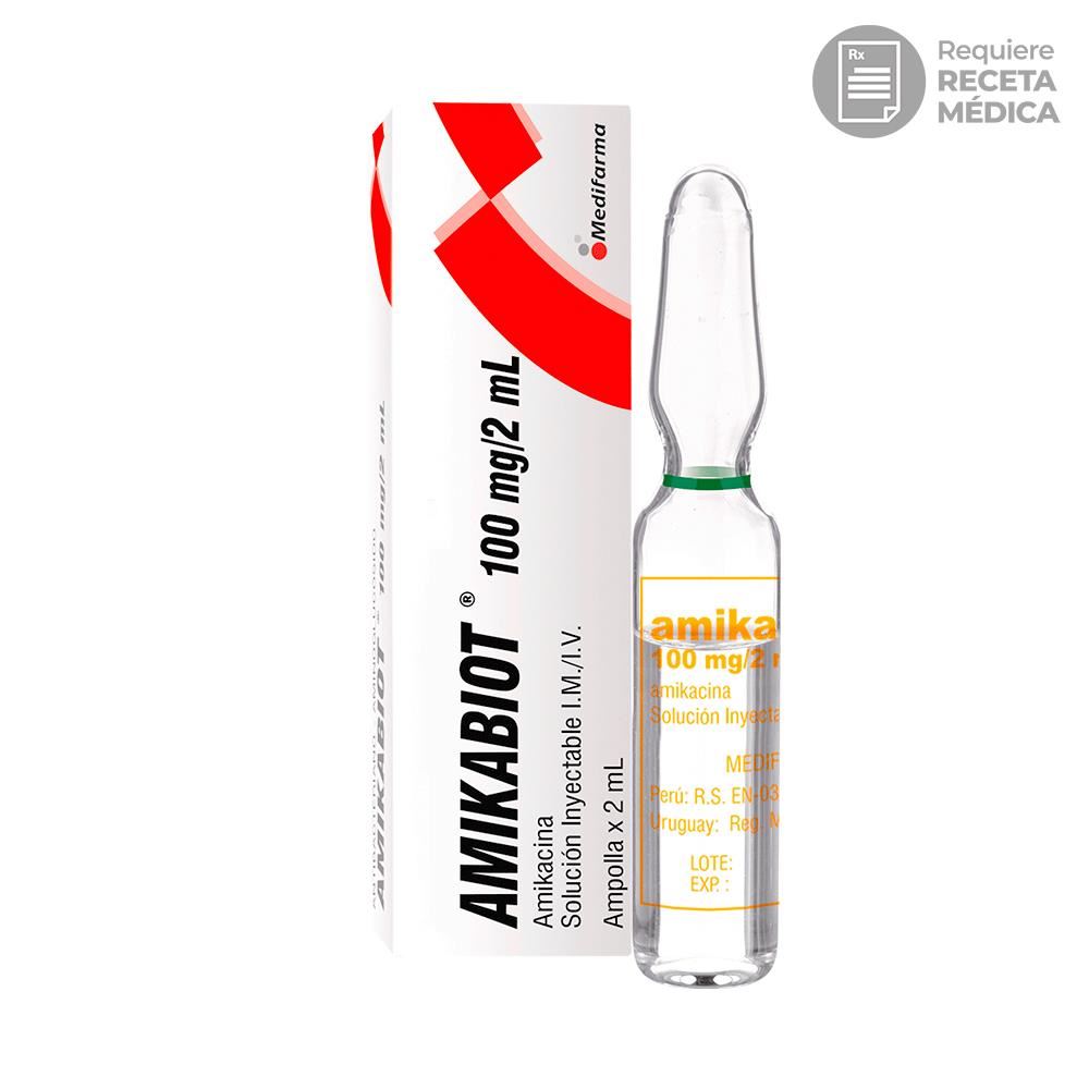 Amikabiot 100 mg/2 mL Solución Inyectable