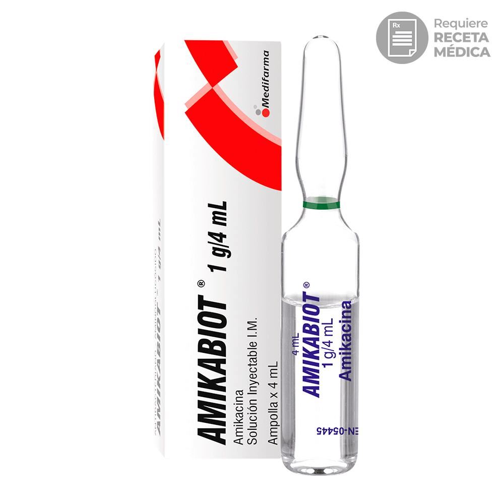 Amikabiot 1 g/4 mL Solución Inyectable