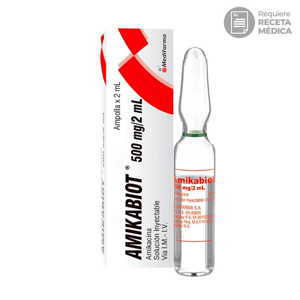 Amikabiot 500 mg/2 mL Solución Inyectable