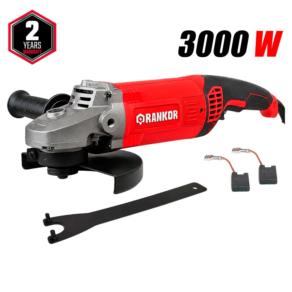 Amoladora Esmeril Angular Industrial 9" Rankor RAG300001 3000W 6000rpm