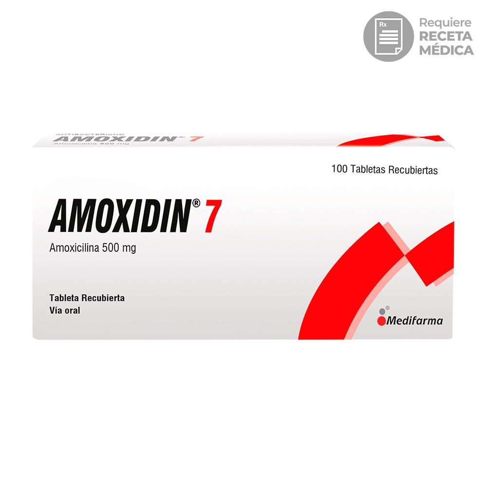 Amoxidin 7 500 mg Tabletas Recubiertas