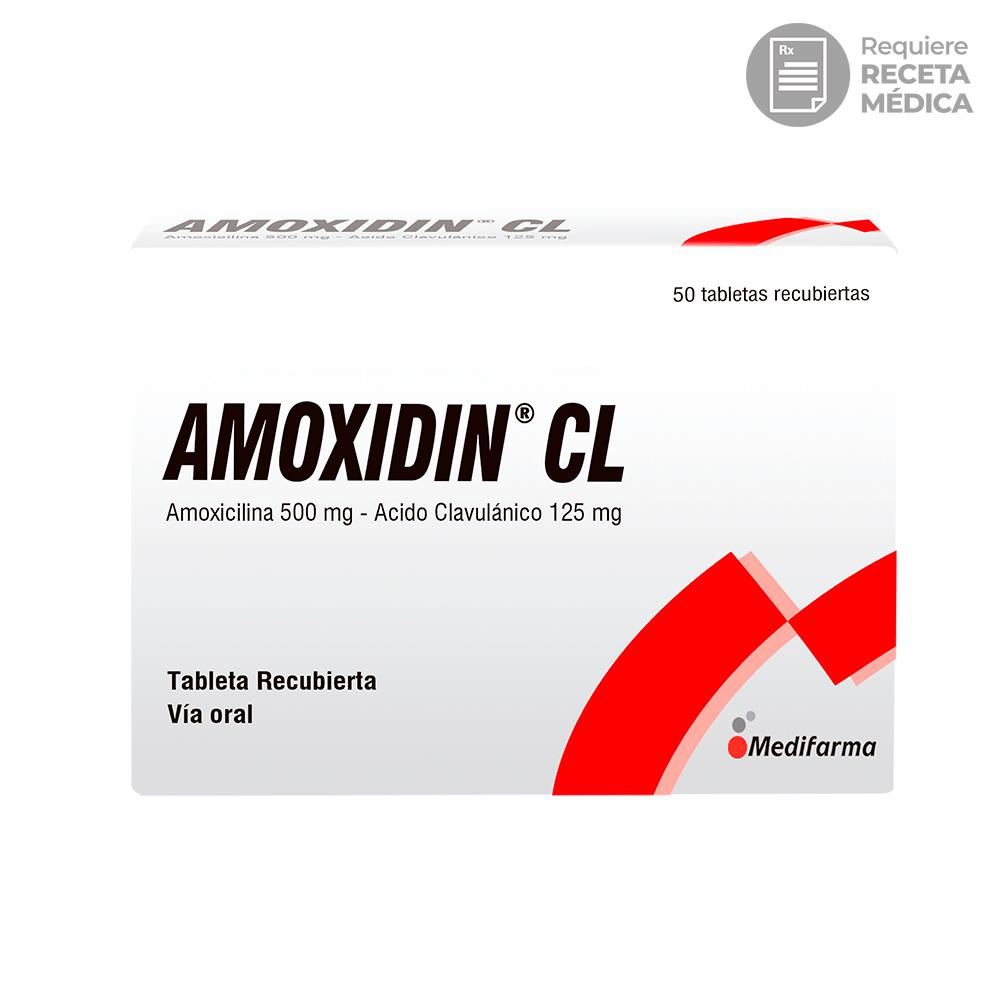 Amoxidin CL 500 mg/125 mg Tabletas Recubiertas