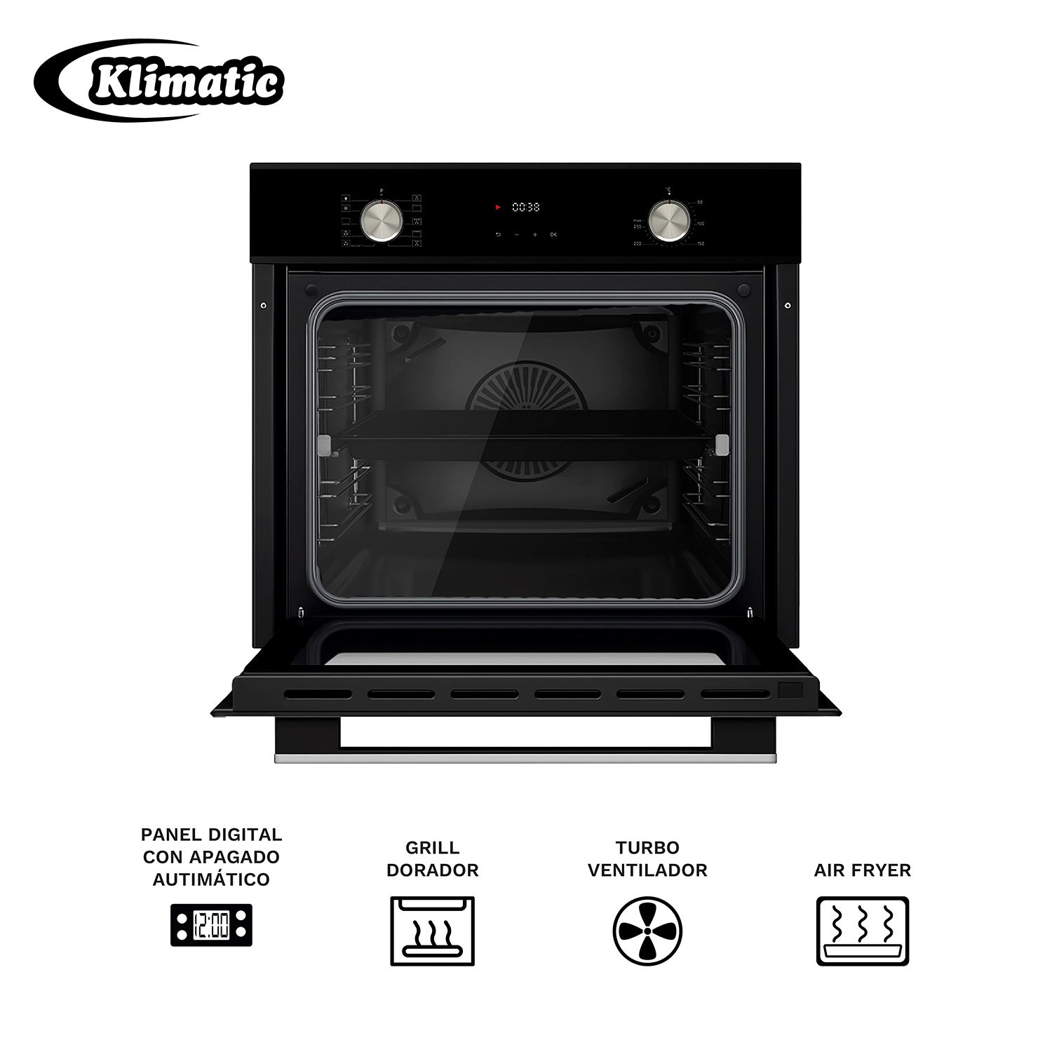 HORNO EMPOTRABLE ELÉCTRICO - ANHALT 82Lt