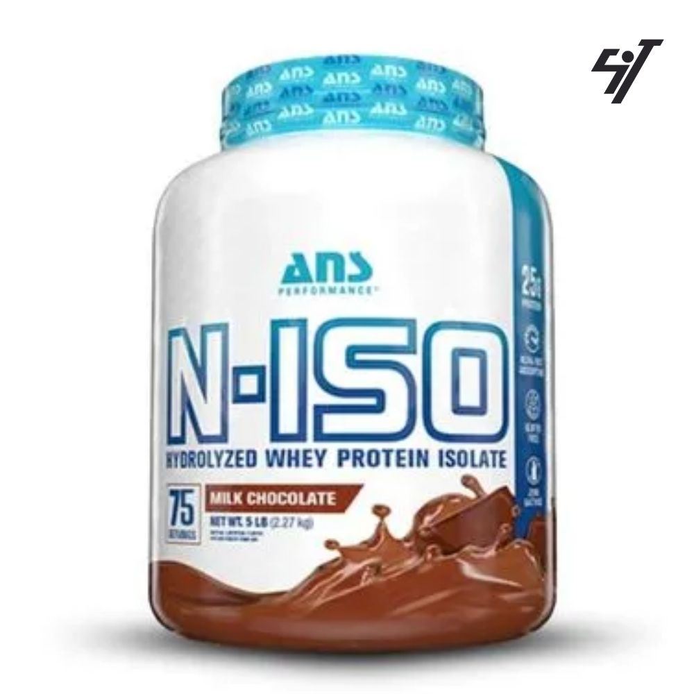 N-Iso 100% Hydrolyzed Chocolate 5 Lbs 78 Sv + Shaker