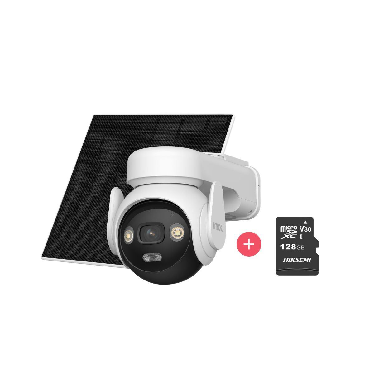 Cámara seguridad WiFi IMOU AOV PT 5MP 3K + Micro SD 128GB Inteligente 4G con Panel Solar
