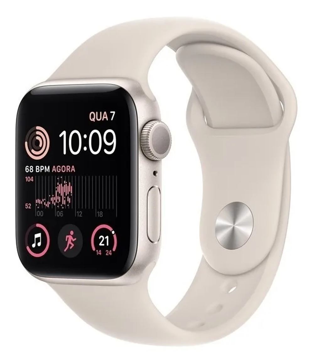 APPLE WATCH SE 2DA GEN GPS 40MM S/M SPORT BAND STARLIGHT