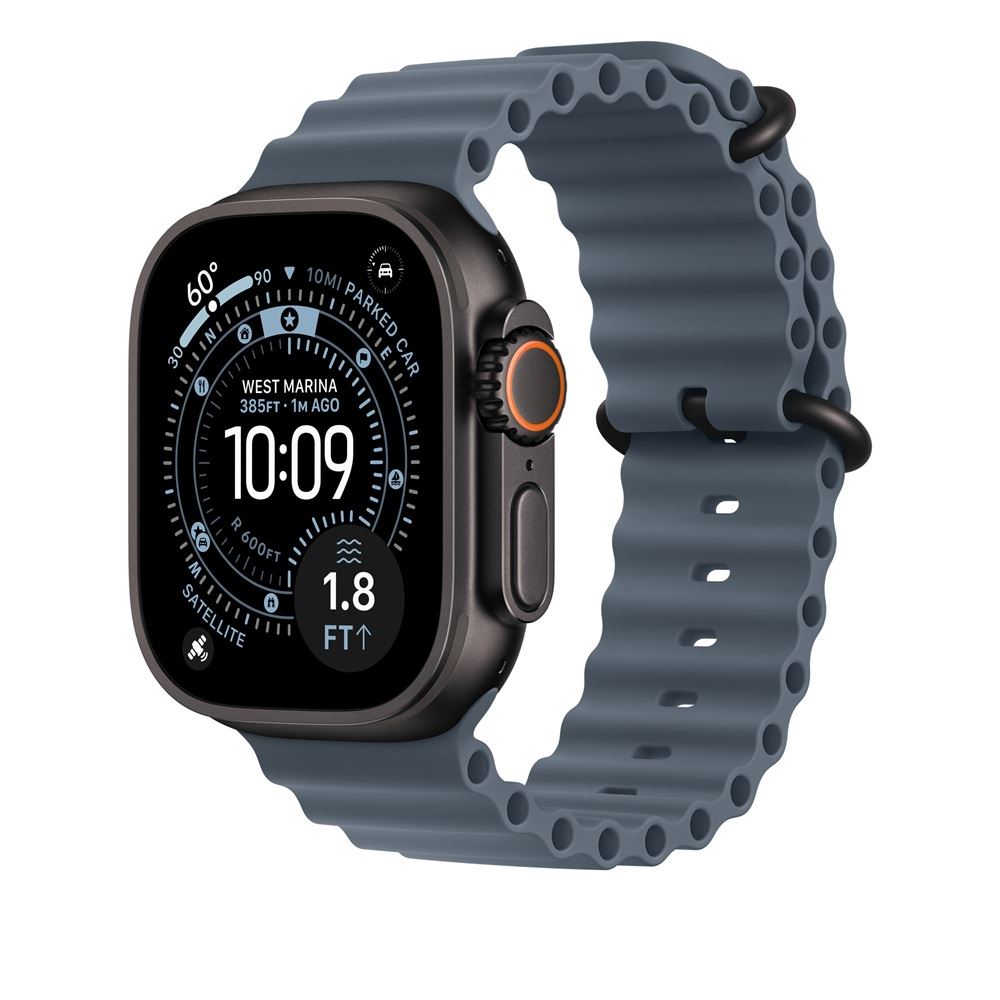 Apple Watch Ultra 3 GPS + Celular 49mm - Black Titanium Anchor Blue Ocean Band