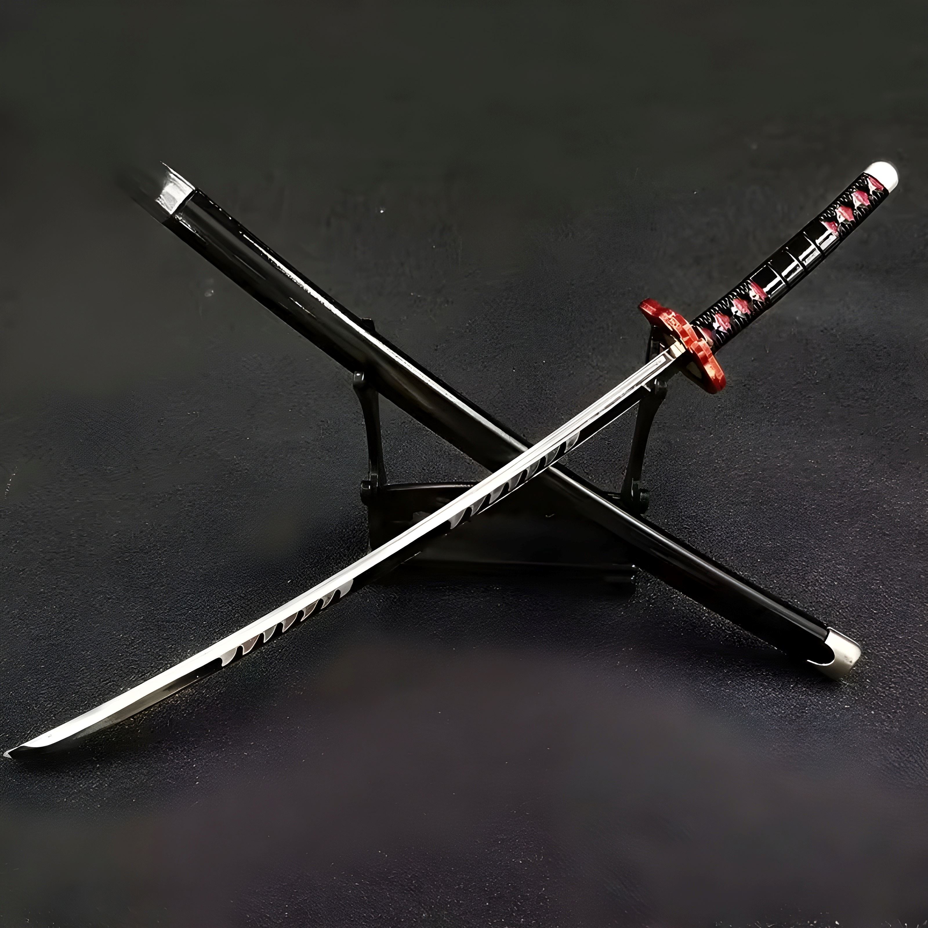Espada Katana Demon Slayer Tanjiro Adorno Decoración con Base