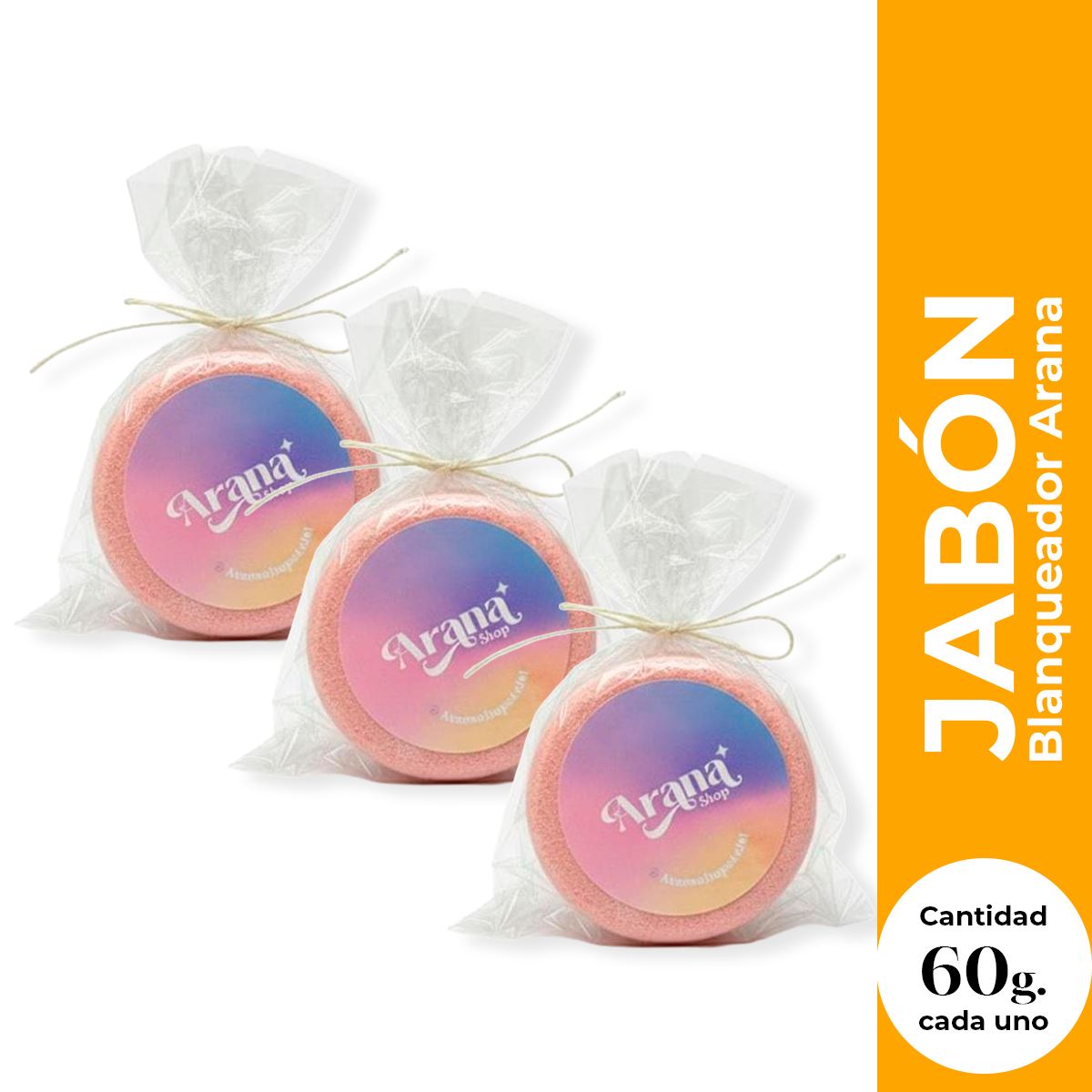 Jabón Blanqueador Corporal 60GR - Arana Shop 3 Unidades