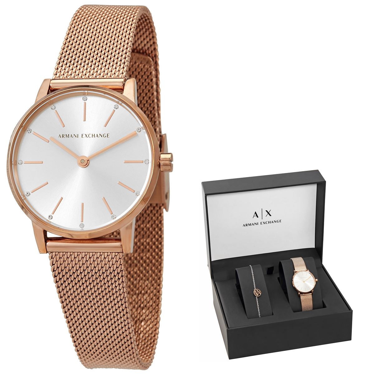 Armani Exchange Lola Quartz Silver Dial Ladies AX7121