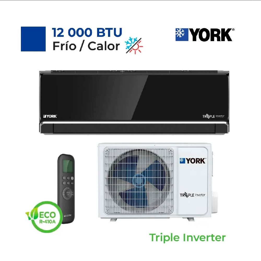 Aire Acondicionado York Split Pared De 12,000 Btu/H Triple Inverter Frío/Calor