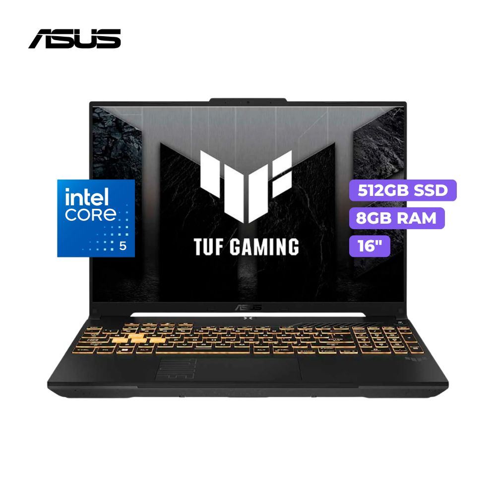 Laptop Asus Tuf F16 FX607VJ-RL011W Intel Core 5 210H 8GB Ram 512GB SSD 16” WQXGA